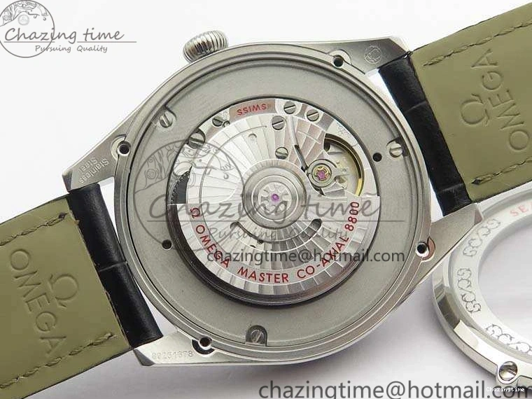 0228 Upgraded Seamaster Edizione Venezia SS Best Edition Blue Dial On Leather Strap A 8121